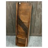 LARGE WOODEN CABBAGE SLAW SLICER APPROX 42" X 13"