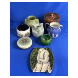 ORIENTAL STYLE DECORATIVE CERAMIC CONTAINERS,