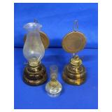 (2) PATIO LOUNGE MADE IN JAPAN AMBER GLASS OIL