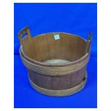 WOODEN WELL BASKET/BUCKET WASHTUB WITH HANDLES