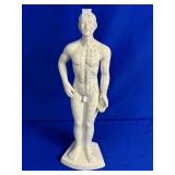 UNMARKED JAPANESE CERAMIC ACCUPUNCTURE MODEL