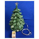 CERAMIC CHRISTMAS TREE WITH STAR TOP (NO LIGHTS)