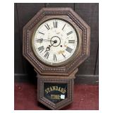 GILBERT STANDARD TIME WALL EIGHT DAY CLOCK