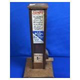 VINTAGE MATCHBOOK DISPENSER WITH PAPER IN TACT