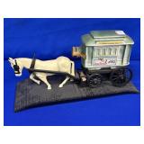 POWELL & MASON STREETS HORSE JIM BEAM DECANTER