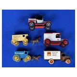 (5) ERTL DIE CAST BANKS: 2835O HORSE & BUGGY,