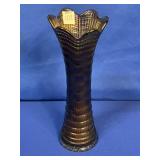 IMPERIAL GLASS MARKED CARNVIAL GLASS VASE 12"