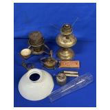 ALADDIN OIL LAMP BASE WITH ADDITIONAL PARTS