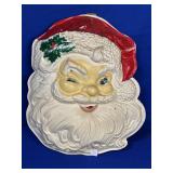 VINTAGE PLASTIC SANTA HEAD APPROX 19"