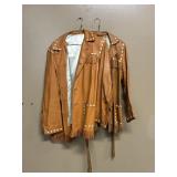 (2) DEERSKIN JACKETS SIZE SMALL RAYON LINING