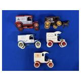 BANKS: ERTL NO 28180 HORSE & CARRIAGE, ERTL FORD
