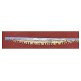 HAND PAINTED 2 MAN SAW MOUNTAIN SCENE 6