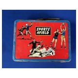 OHIO ART CO. SPORTS AFIELD LUNCH BOX W/ 1968 MLB
