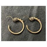 7.52G STERLING SILVER HOOP EARRINGS