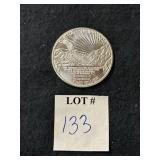 1/2 TROY OZ .999 PAPER IS POVERTY SILVER ROUND