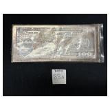 4 TROY OZ .999 FINE SILVER $100 BILL FRANKLIN