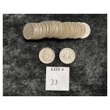 (30) ROOSEVELT DIMES (MIXED YEARS)
