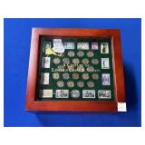 A CENTURY OF LINCOLN COINS & STAMPS PCS STAMPS &