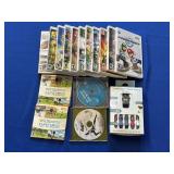 STACK OF NINTENDO WII GAMES & COMPONENT VIDEO