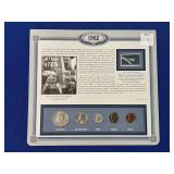 1962 YEAR SET WITH PROJECT MERCURY STAMP