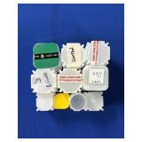 (EMPTY) ASSORTED PLASTIC COIN TUBES