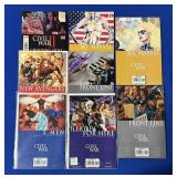 (8) CIVIL WAR COMIC BOOKS