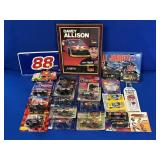 NASCAR LICENSE PLATES, FRAMED DAVEY ALLISON POSTER