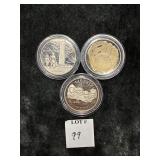 1999, 2017-D & 2014-S COMMEMORATIVE PROOF HALF