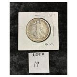 1917 WALKING LIBERTY HALF DOLLAR