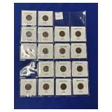 (17) CARDED WHEAT PENNIES (VARIOUS YEARS)