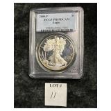 PCGS GRADED PR 69 2000P AMERICAN SILVER EAGLE
