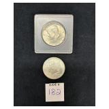 (2) 1964 KENNEDY HALF DOLLARS