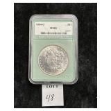 NTC GRADED MS 65 1904-O MORGAN SILVER DOLLAR