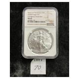 NGC GRADED MS 69 2020-P AMERICAN SILVER EAGLE