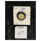 1855 CALIFORNIA GOLD 1/2