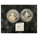 1992-S & 2011-S COMMEMORATIVE PROOF HALF DOLLARS