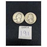 1934 & 1941 WASHINGTON QUARTERS