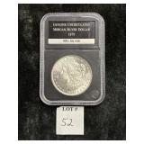 1879-S UNC MORGAN SILVER DOLLAR