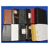 EMPTY BINDERS WITH PLASTIC COIN HOLDER INSERTS