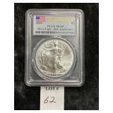PCGS GRADED MS 69 2016 FIRST STRIKE SILVER EAGLE