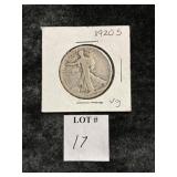 1920-S WALKING LIBERTY HALF DOLLAR