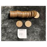 FULL ROLL 1919 WHEAT PENNIES