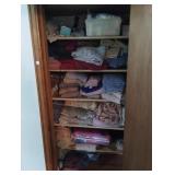 CONTENTS OF HALLWAY CLOSET:  TOWELS, HAND TOWELS,