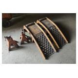 JACK STANDS AND METAL CAR RAMPS