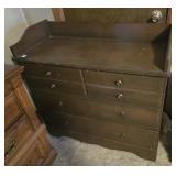 WOODEN DRY SINK APPROX 37" X 15.5" X 36"