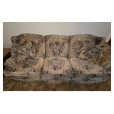 6 FT FLORAL SOFA WITH ACCENT PILLOWS