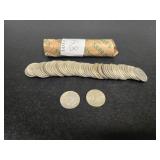 FULL ROLL MERCURY SILVER DIMES MIXED YEARS
