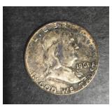 1961 TONED FRANKLIN HALF DOLLAR