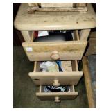 CONTENTS OF MAKE-UP VANITY (6 DRAWERS)