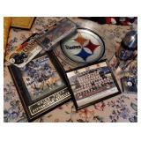 (2) STEELERS BEER MUGS, THERMOS, 2004 HEINZ FIELD